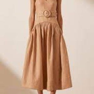 Shona Joy Rosa Linen Midi Dress